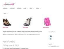 Tablet Screenshot of highheelsdaily.com